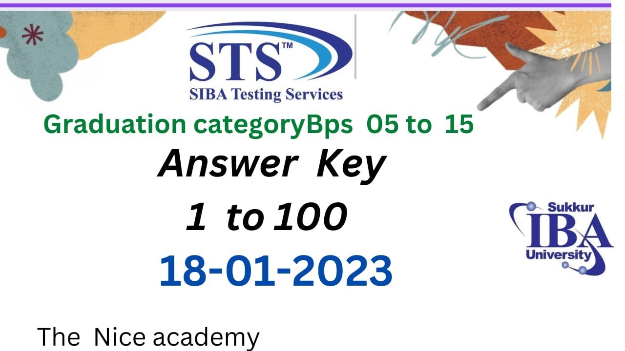 STS paper of 180123 IBA sukkur Past papers sts complete answer key ibasukkur answer_key