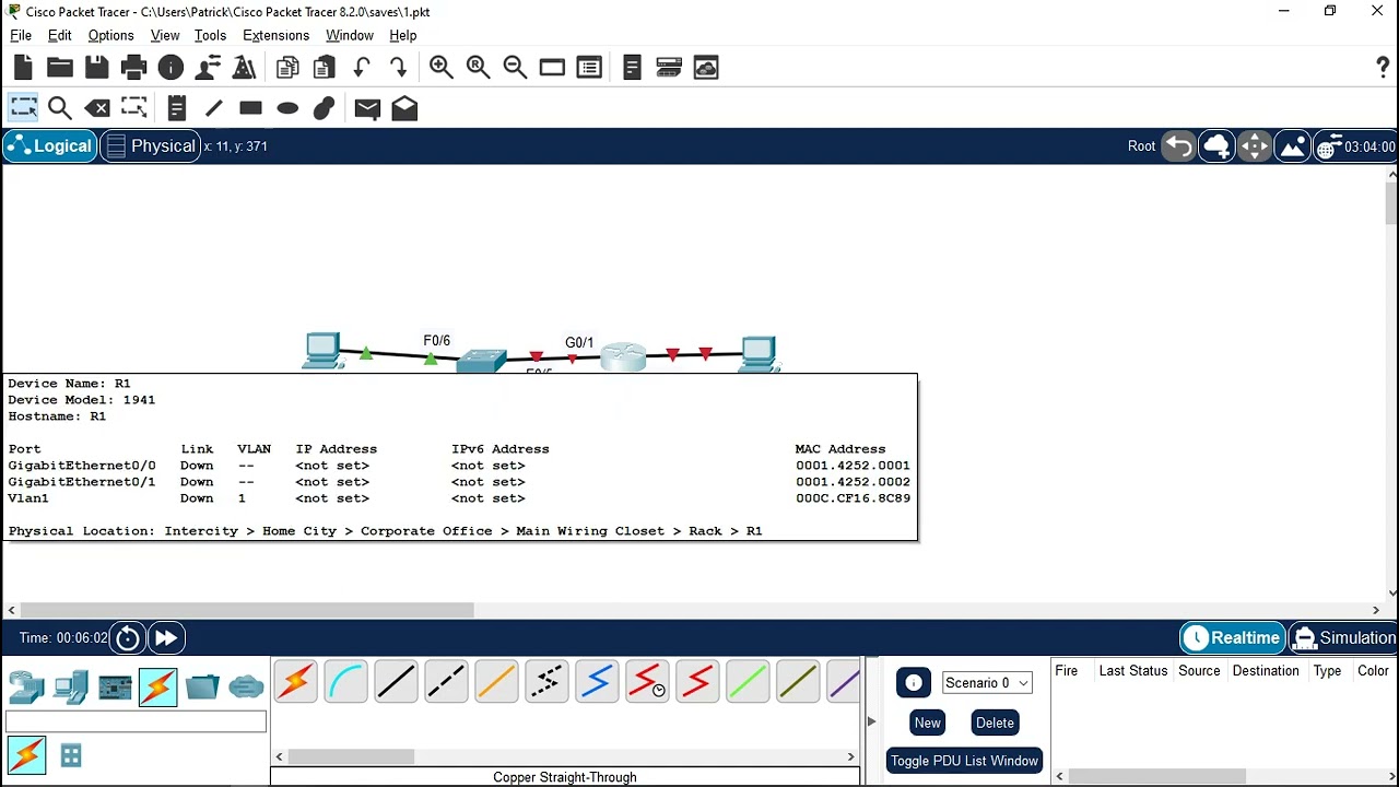 Lab – Configuring Basic Router Settings with IOS CLI -Payos
