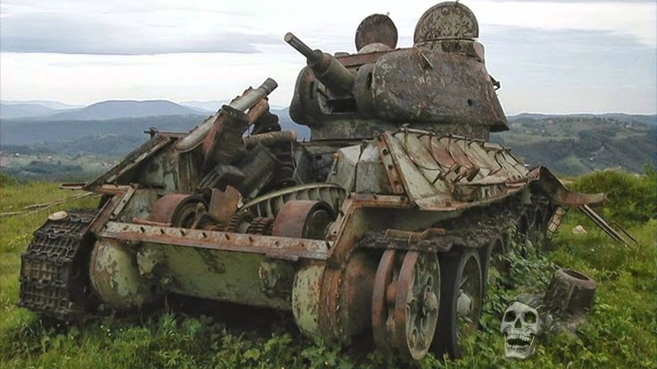 Как заканчивается "жизнь" военной техники (45 фото).