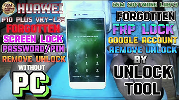 Huawei P10 Plus Hard Reset|VKY-L29|Huawei P10 Plus FRP Remove With Unlock Tool.