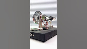 A Stirling engine model with a power generation device