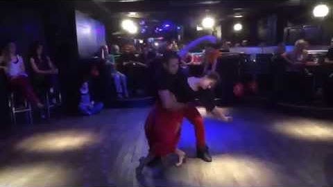 Zouklamdaba dance Demo with Pedrinho Mattos and Linda Urgosova on 10th Feb 2014 @ GraceBar in London