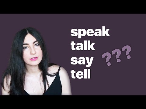 Разница между словами SPEAK, TALK, SAY, TELL. Говорить/разговаривать/болтать/сказать/рассказать.