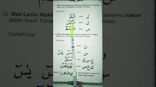 Ngaji Alquran Mudah Mad Lazim Mutsaqol Harfi shorts youtubeshorts short quran tajwid alquran
