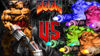 Cyberdemon vs "all levels Fatso (Mancubus)" - Colorful Hell v1.2: Doom - Monster Infighting