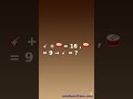 Emoji Math Quiz 🤯 | 5 Brain Teaser Puzzles in 32 Seconds set 6#shortsquiz #shortvideo #short
