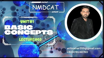 NMDCAT | Introduction of Fundamental Chemistry | Unit 1 | Lec # 3 | Solved MCQ
