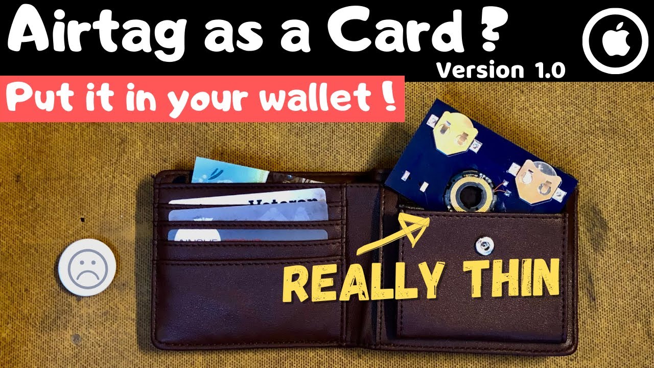 I turned an Airtag into a card for wallets! 