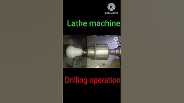 lathe machine drilling operation ( full video on channel) #lathemachine #metallathe #machineshop