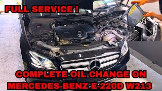 How To Do A Full Service Interval On Mercedes-Benz E220D W213!