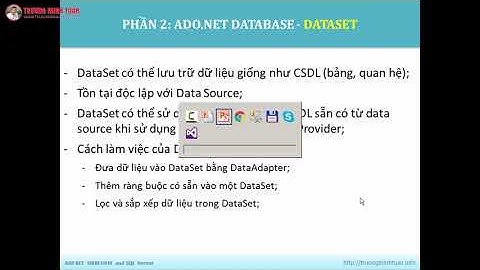 ASP.NET WEBFORM (Lesson14) - Đối Tượng DataSet | TRUONGMINHTUAN