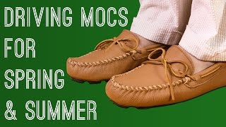 Driving Mocs  Why Handmade Leather Mocassins Are Perfect Casual Spring Summer Shoes & How To Wear