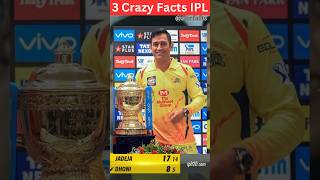 3 Crazy Facts About IPL | MS Dhoni | Virat Kohli | Rohit Sharma | #ipl #facts #cricket #shorts