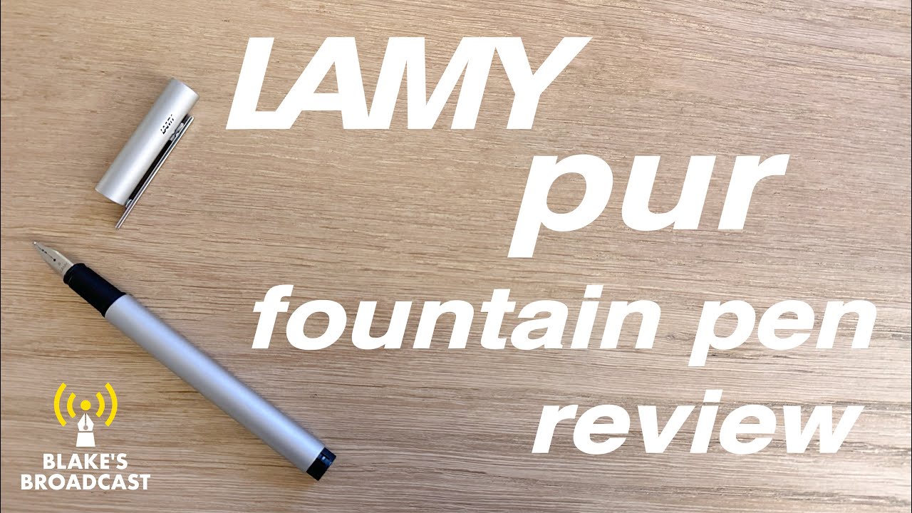 varkensvlees Autonoom Wasserette Lamy Pur Fountain Pen Review 4K - YouTube