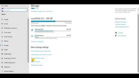 How to delete temporary files through Storage Sense in Windows 10 Settings