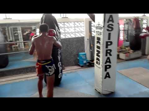 Just another tough day at Sasiprapa gym in Bangkok, one of the best Muaythai gyms in the world.