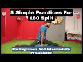 Hanuman asana practices for 180 splitsplit trainingfront split practicesleg muscles exercises