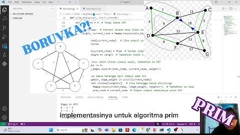 IMPLEMENTASI ALGORITMA PRIM DSN BORUVKA KE MST