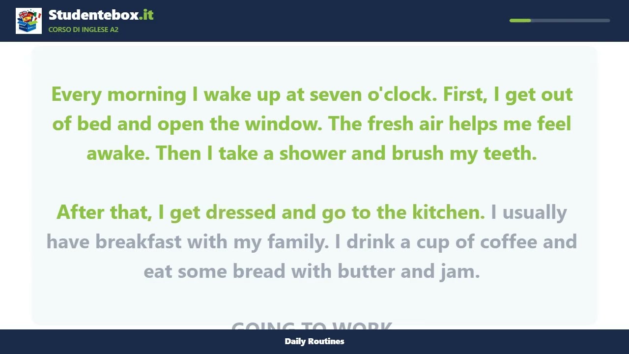 Video thumbnail: Daily Routines — English A2