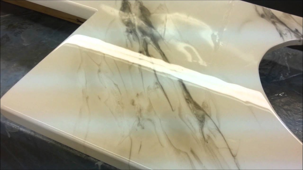 comptoirs epoxy countertop - YouTube