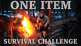 Could YOU Survive? One Item Winter Overnight Survival Challenge | NO Food NO Water NO Shelter