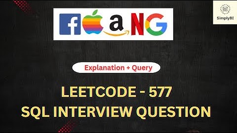 Leetcode 577 Employee Bonus | Crack Sql Interview in 50 questions | #sql #mysql #leetcode