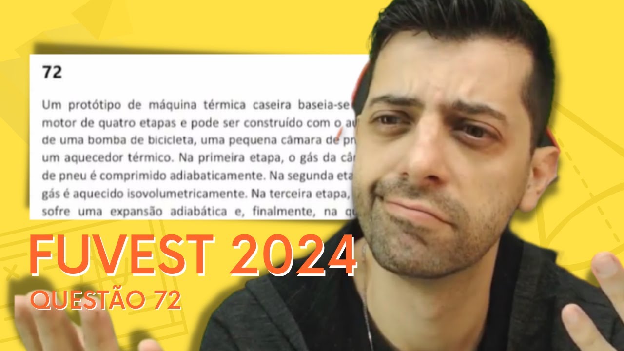 FUVEST 2024 - Q72 - Um protótipo de máquina térmica caseira baseia-se ...