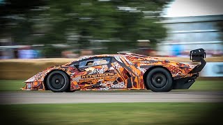 Lamborghini Essenza SCV12 - Launch Control and Full Accelerations on track at Goodwood FOS 2021