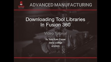 Downloading Tool Libraries in Fusion 360 Tutorial