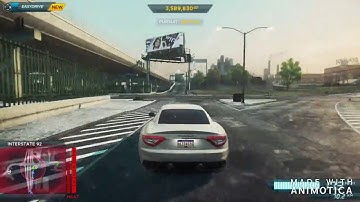 Reaching maximum heat level(7) in NFS Most Wanted 2012!!