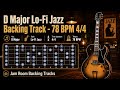 D Major Lo-Fi Jazz Backing Track - 78 BPM - 4/4