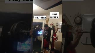 415 Paused Triple Squat 188 Kilos
