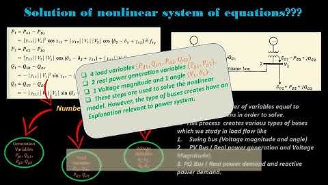 What is power/load flow analysis?? Why Swing, PV, and PQ buses?? Why numerical methods are used??