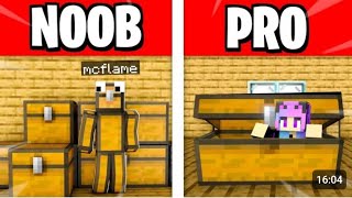 MINECRAFT NOOB vs PRO HIDE AND SEEK MAP BUILD CHALLENGE