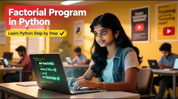 Factorial Program in Python | Python Coding Tutorial in Tamil | Learn Python Step by Step✅