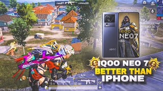 IQOO NEO 7 Better than iPhone 💥 | Smooth + Extreme | BGMI GAMEPLAY