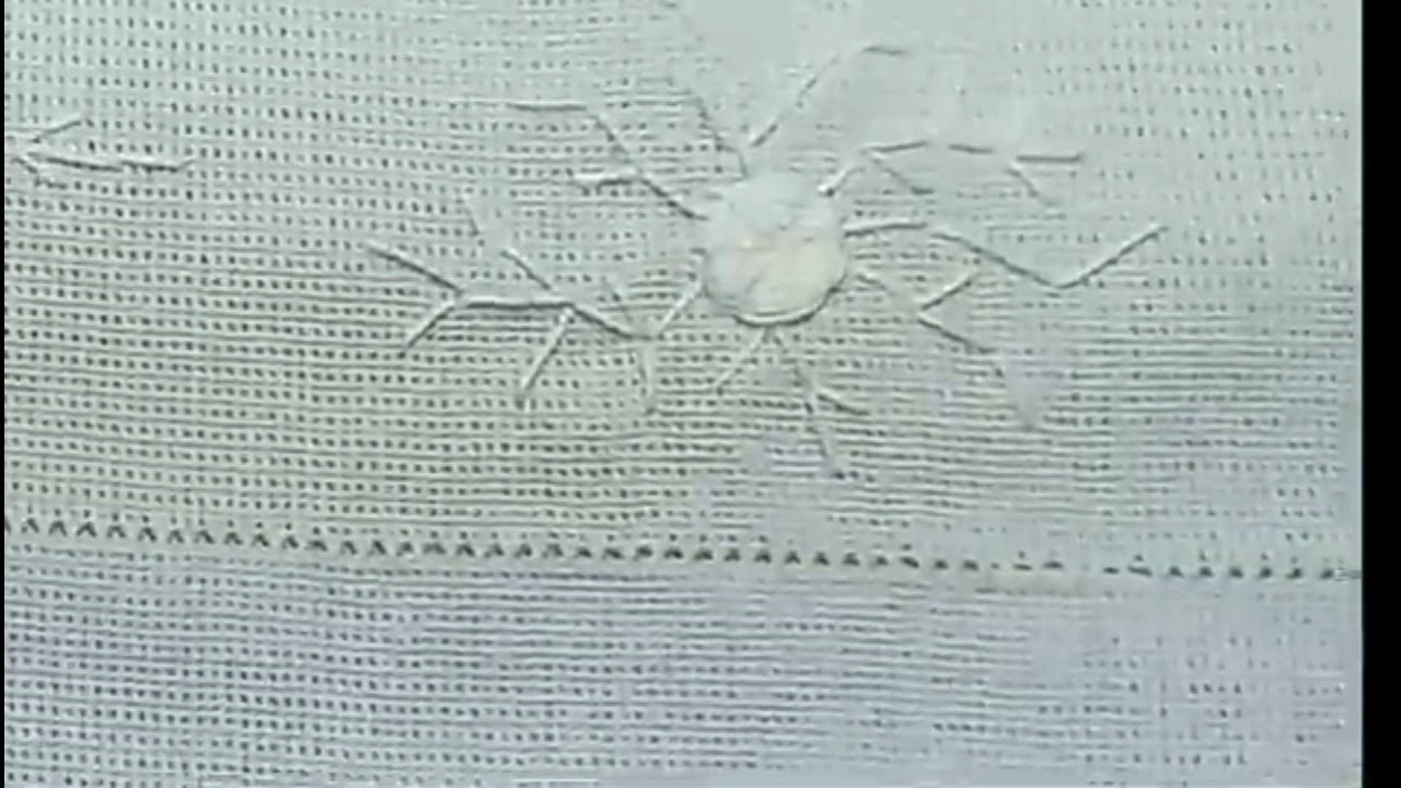 Bordado RAIADA branco na sacaria branca