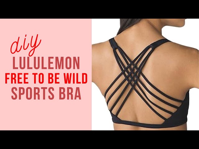 DIY Lululemon Free to Be Wild Sports Bra Dupe