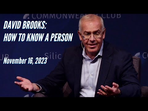 David Brooks in conversation with Ray Suarez | How to know a person