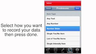 Customize asthmaTrack screenshot 2