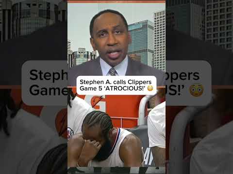 Stephen A. is BESIDES HIMSELF over Clippers' Game 5 performance! 😳 #shorts