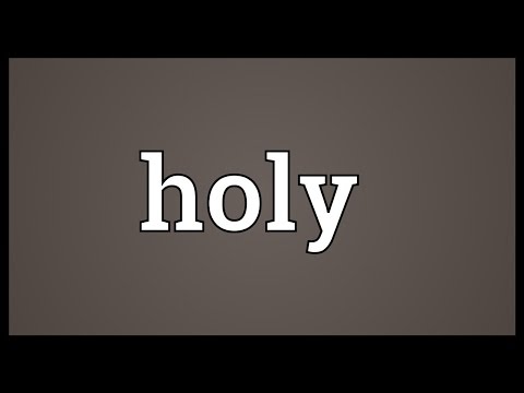 Holy Meaning