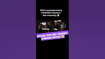 😬 Watching People Make *AVOIDABLE* Networking Mistakes 🤦‍♂️  #networking #funny #shorts
