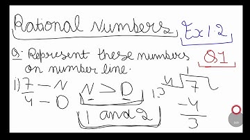 NCERT Maths Class 8th Rational Numbers EX1. 2 Q1