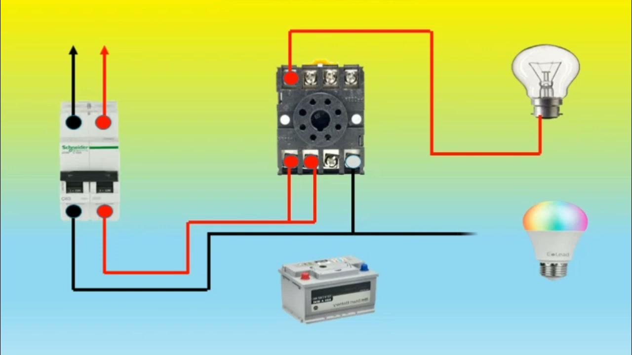 ac dc timer switch connection Ali technical power YouTube