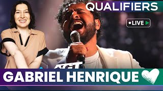 Gabriel Henrique - 'Something Beautiful' by Jacob Banks | Qualifiers | AGT 2023 | Reaction