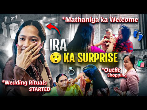 Ira's Face Reveal | Wedding Rituals | Bride to be ke liye gift | Reached GOA