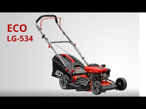 ECO LG-534 Газонокосилка бензиновая - YouTube