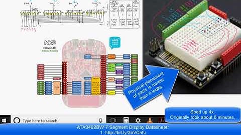 Wiring a 7-Segment display to a breadboard & FRDM KL43Z