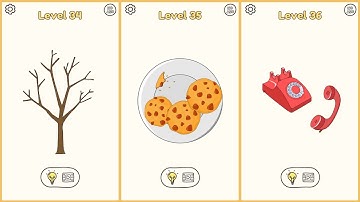 DOP: Draw One Part Level 34 35 36 Walkthrough Solutions